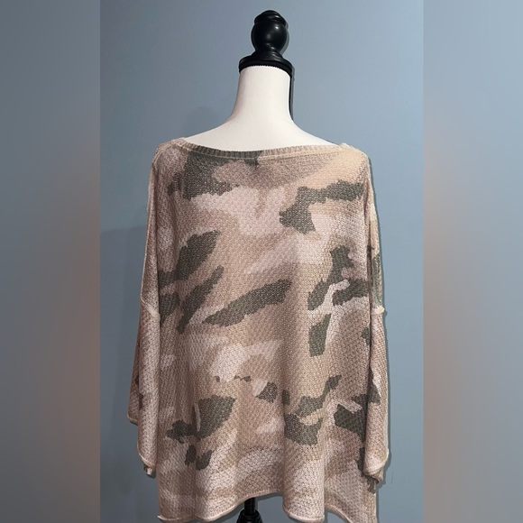 POL- camo knit long sleeve top - Picture 2 of 6